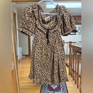 NWT Doen Marcella Dress XS dusk winter meadow